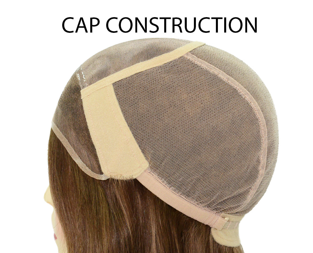 Sandy Blonde Medical Wig with French Lace Front, Fine Mono Top & Fine Mesh