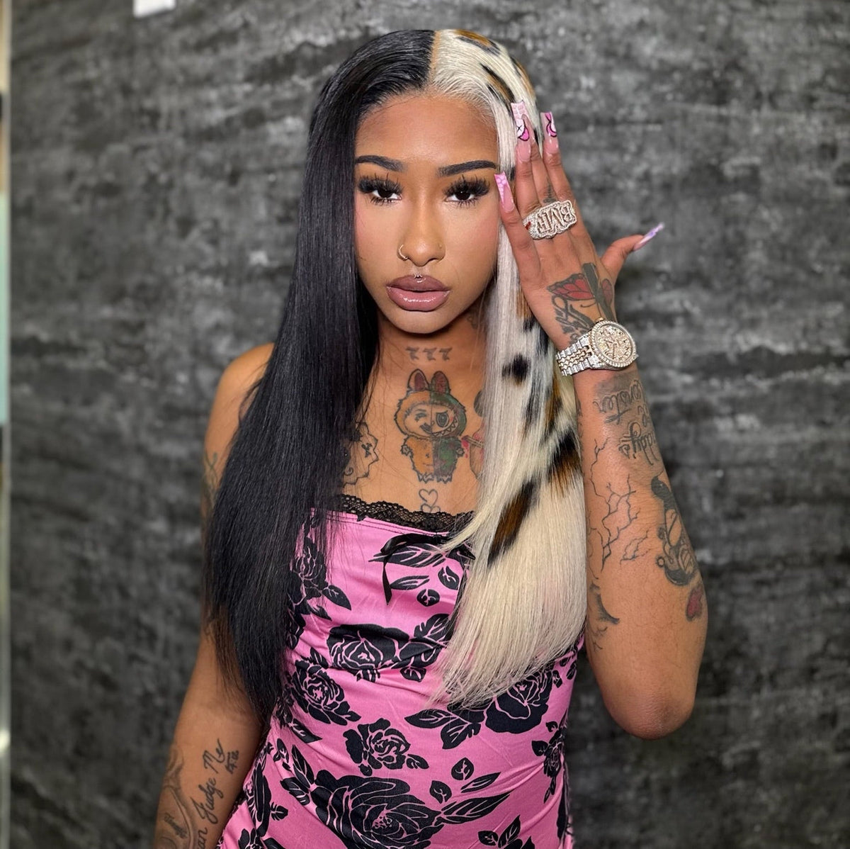 Split Leopard Wig