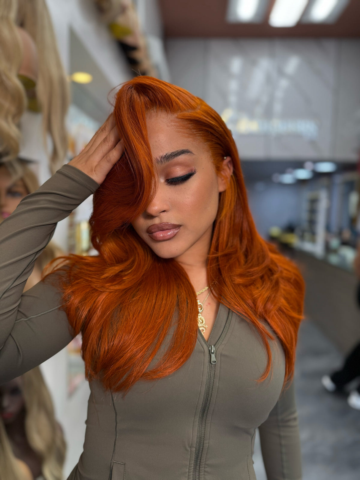 Ginger Spice Lace Wig