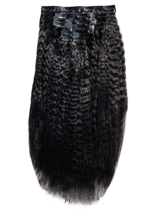 Kinky Straight Seamless Clip-in Extensions
