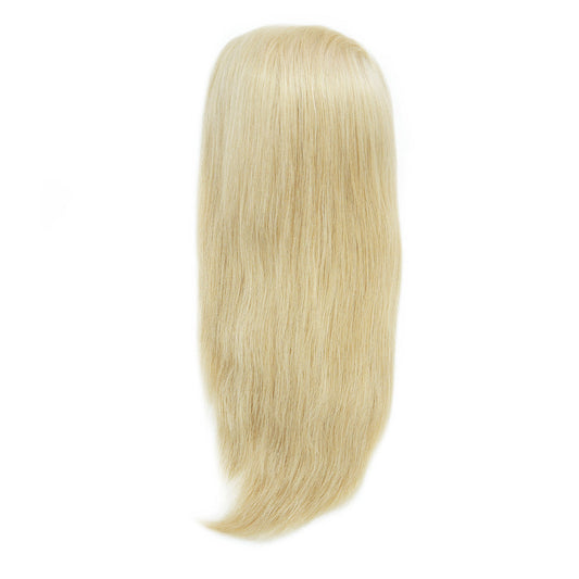 Platinum Blonde French Lace Front & Top, Wefted Sides & Back Medical Wig