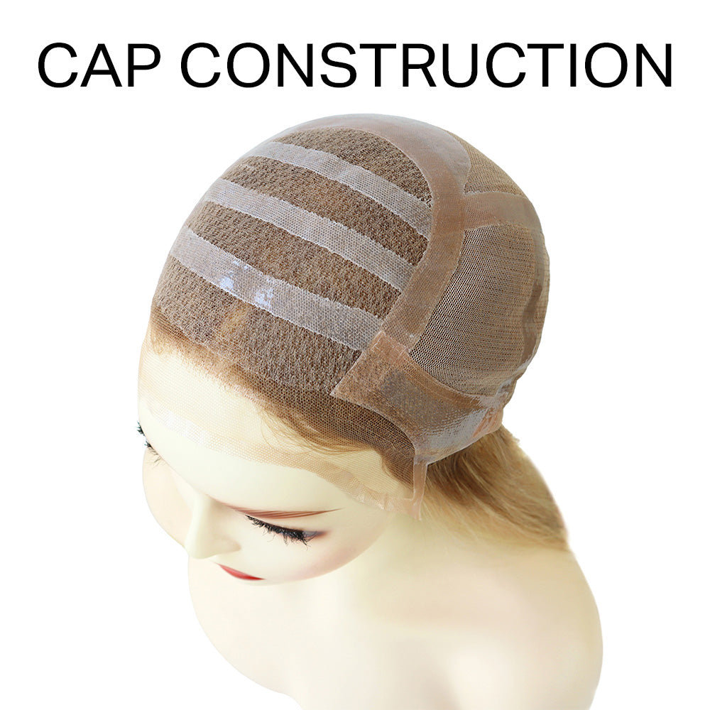 Dark Brown French Lace Medical Wig